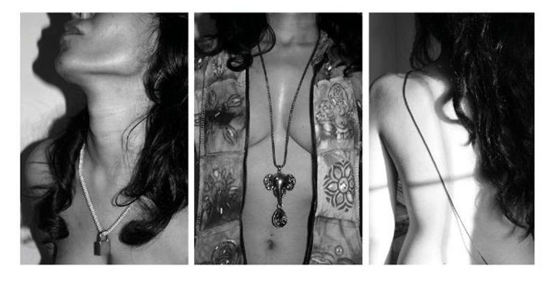Bondage and Submission, a black-and-white photographic triptych
