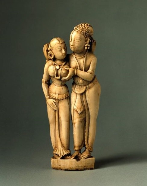 Mithuna couple: a late seventeenth-century ivory sculpture of two lovers from Srirangam, Tamil Nadu